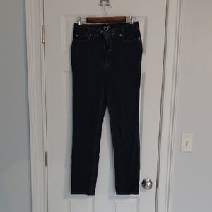 Cambio Sharon High-Rise Women's Jeans, Size 8, Dark Blue